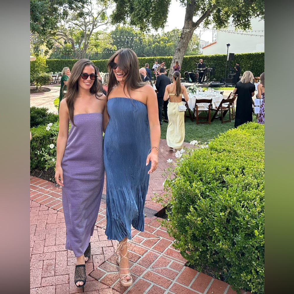 Abercrombie & Fitch Giselle Pleat Release Midi Dress